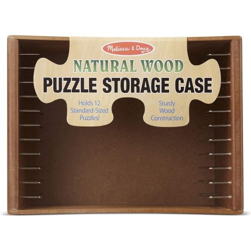  Melissa & Doug Natural Wood Puzzle Case