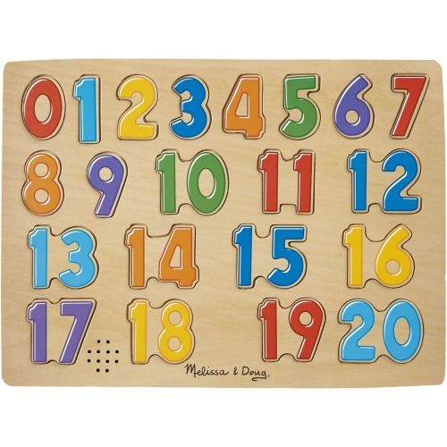  Melissa & Doug Number & Alphabet Sound Puzzle Bundle