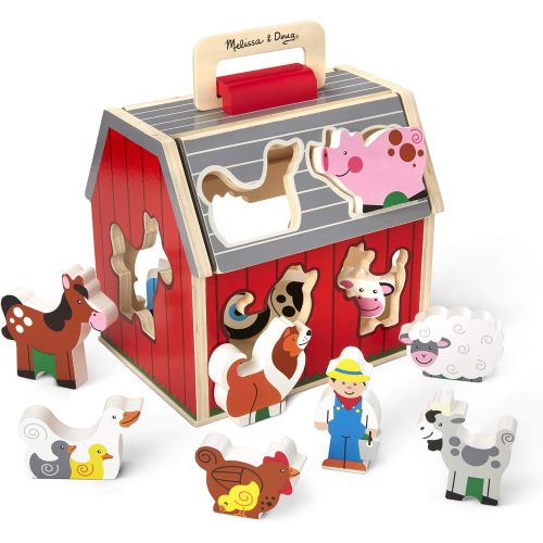  Melissa & Doug Take Along Sorting Barn & Latches Board