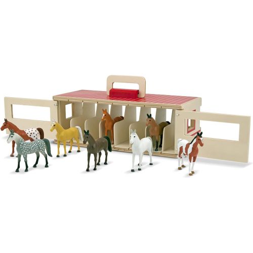  Melissa & Doug Take-Along Show-Horse Stable