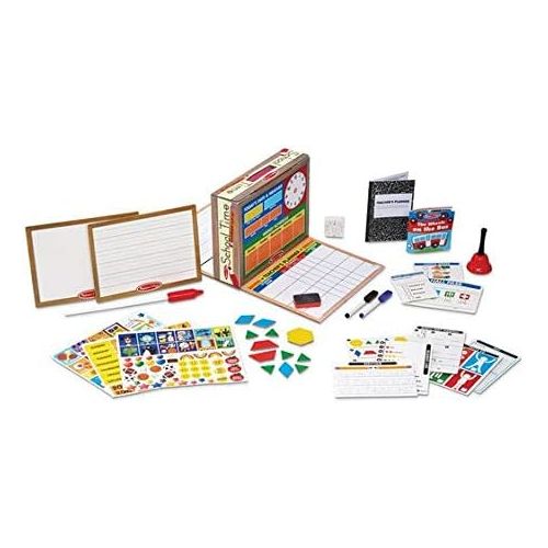  Melissa & Doug School Time Play Set +Free Scratch Art Mini-Pad Bundle (8514)