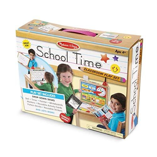  Melissa & Doug School Time Play Set +Free Scratch Art Mini-Pad Bundle (8514)