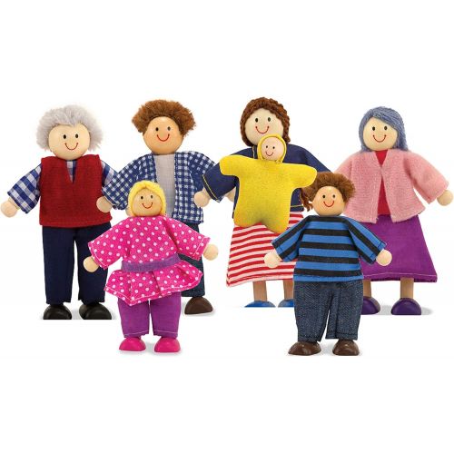  Melissa & Doug Wooden Doll Family