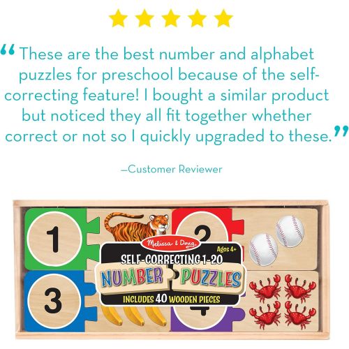  Melissa & Doug Self-Correcting Number Puzzles