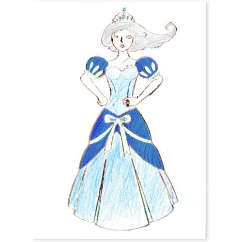  Melissa & Doug Princess Design Activity Kit w/ 9 Double Sided Textured Fashion Plates + Free Scratch Art Mini Pad Bundle [49092]