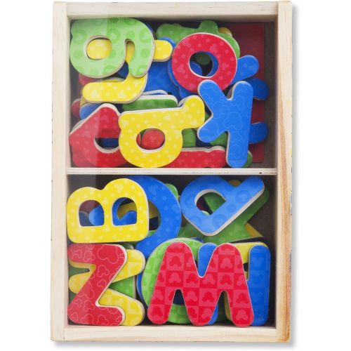  Melissa & Doug Disney Mickey and Friends Wooden Alphabet Magnets 52 Uppercase and Lowercase Letters