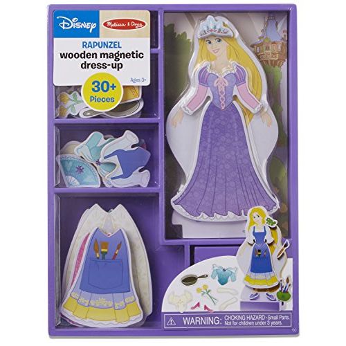  Melissa & Doug Disney Rapunzel Magnetic Dress Up Wooden Doll Pretend Play Set (30+ pcs)