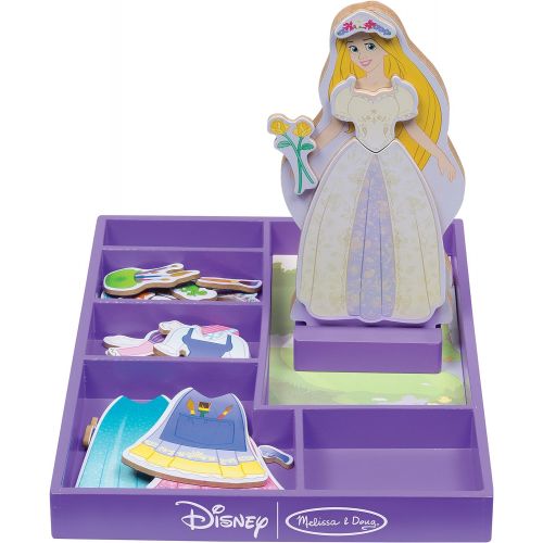  Melissa & Doug Disney Rapunzel Magnetic Dress Up Wooden Doll Pretend Play Set (30+ pcs)