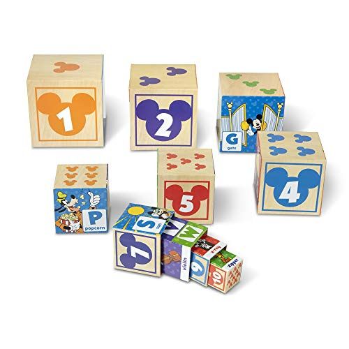  Melissa & Doug Disney Mickey Mouse ABC 123 Nesting & Stacking Blocks