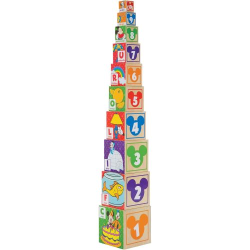  Melissa & Doug Disney Mickey Mouse ABC 123 Nesting & Stacking Blocks