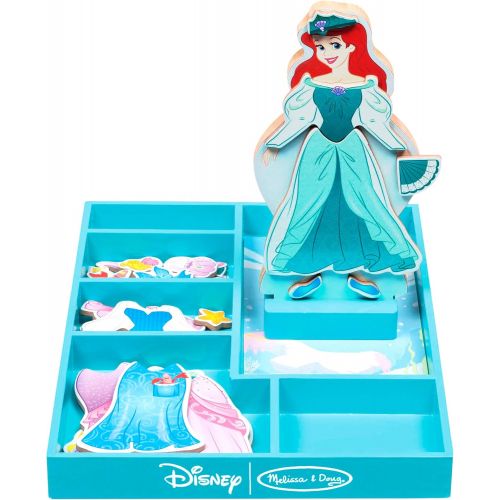  Melissa & Doug Disney Ariel Magnetic Dress Up Wooden Doll Pretend Play Set (30+ pcs)