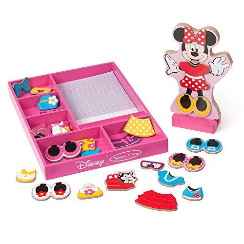  Melissa & Doug Disney Minnie Mouse Magnetic Dress Up Wooden Doll Pretend Play Set (35+ pcs)