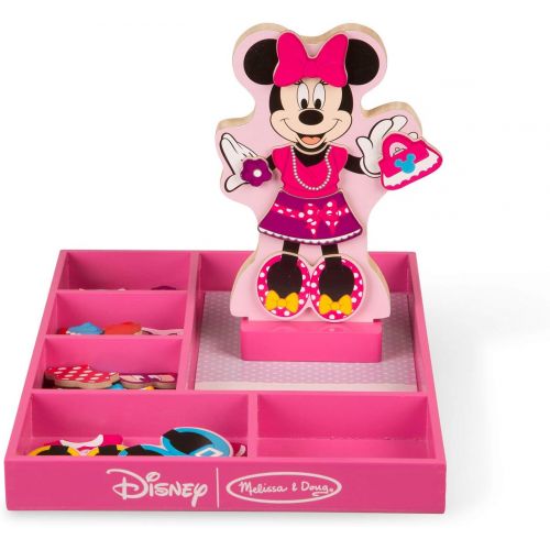  Melissa & Doug Disney Minnie Mouse Magnetic Dress Up Wooden Doll Pretend Play Set (35+ pcs)