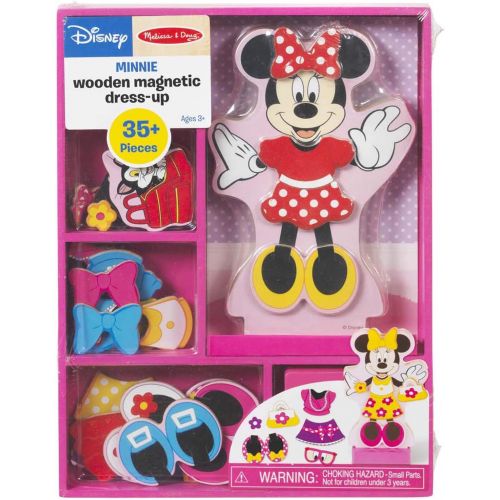  Melissa & Doug Disney Minnie Mouse Magnetic Dress Up Wooden Doll Pretend Play Set (35+ pcs)