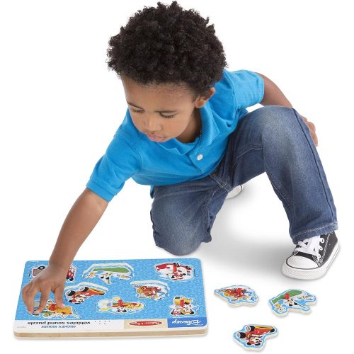  Melissa & Doug Disney Mickey Mouse and Friends Vehicles Sound Puzzle (8 pcs)