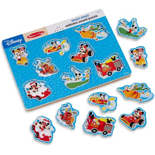  Melissa & Doug Disney Mickey Mouse and Friends Vehicles Sound Puzzle (8 pcs)