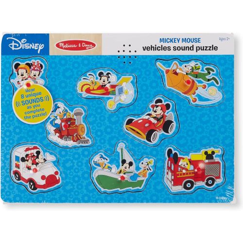  Melissa & Doug Disney Mickey Mouse and Friends Vehicles Sound Puzzle (8 pcs)