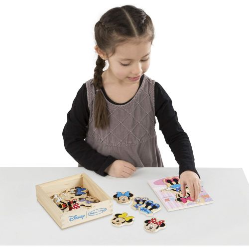  Melissa & Doug Disney Minnie Mouse Mix and Match Dress Up Wooden Play Set (18 pcs)