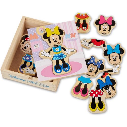  Melissa & Doug Disney Minnie Mouse Mix and Match Dress Up Wooden Play Set (18 pcs)