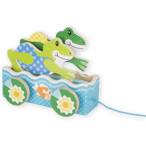  Melissa & Doug FIRST PLAY Friendly Frogs Pull Toy