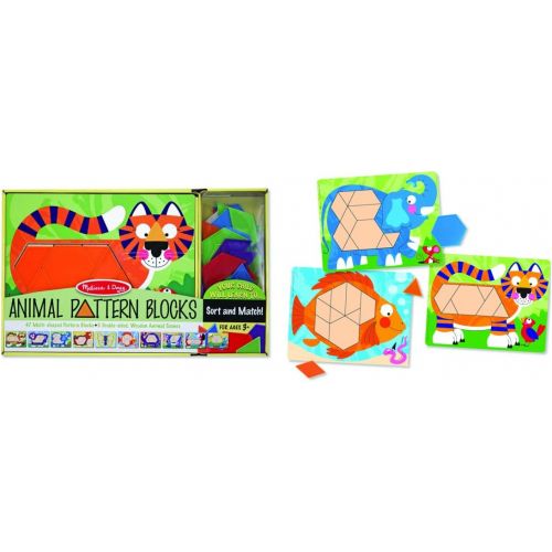  Melissa & Doug Animal Pattern Blocks