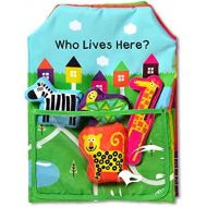 Melissa & Doug K’s Kids Who Lives Here 8-Page Soft Book, The Original (5 Pieces, Great Gift for Girls and Boys - Best for Babies and Toddlers, All Ages)