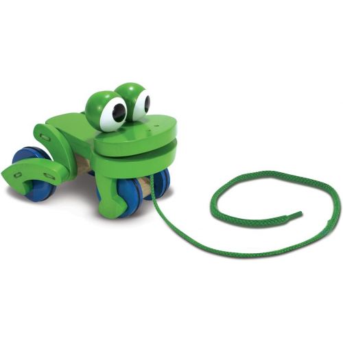  Melissa & Doug Deluxe Frolicking Frog Wooden Pull Toy