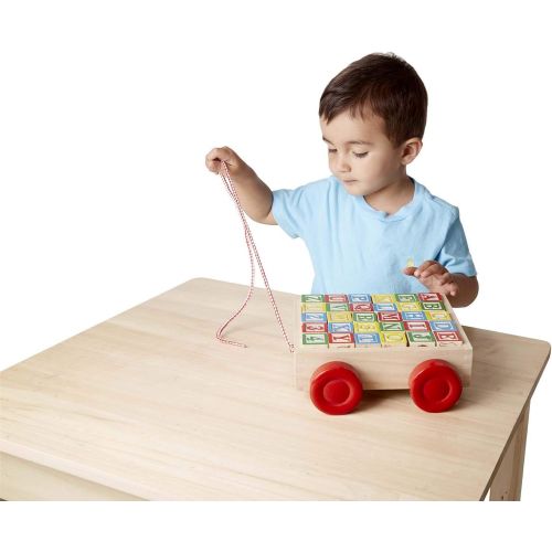  Melissa & Doug Classic ABC Block Cart