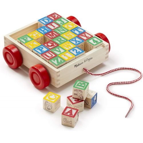  Melissa & Doug Classic ABC Block Cart