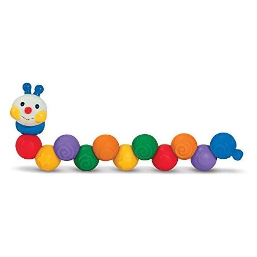  Melissa & Doug Ks Kids Build an Inchworm Snap-Together Soft Block Set for Baby - Linkable, Twistable, Stackable, Squeezable