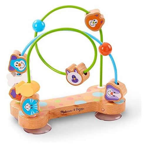  Melissa & Doug First Play Pets Wooden Bead Maze with Suction Cups for Babies and Toddlers