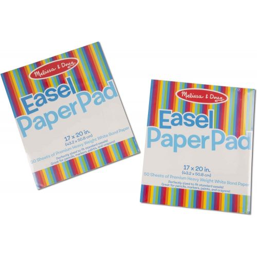  [아마존베스트]Melissa & Doug Easel Paper Pad, 2 Pack with 50 Sheets, 17 × 20 (E-Commerce Packaging)