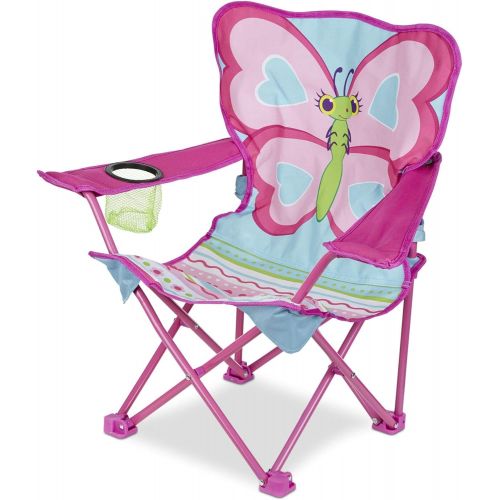  [아마존베스트]Melissa & Doug Cutie Pie Butterfly Camp Chair, Pink (96423)