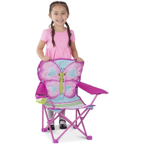 [아마존베스트]Melissa & Doug Cutie Pie Butterfly Camp Chair, Pink (96423)