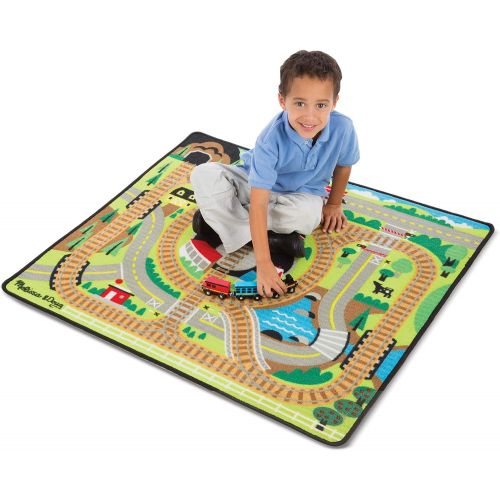  [아마존베스트]Melissa & Doug Round the Rails Train Rug