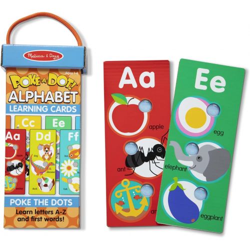  [아마존베스트]Melissa & Doug Poke-A-Dot Jumbo Alphabet Learning Cards