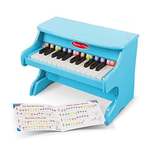  [아마존베스트]Melissa & Doug Learn-to-Play Piano, Blue