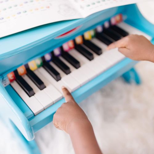  [아마존베스트]Melissa & Doug Learn-to-Play Piano, Blue