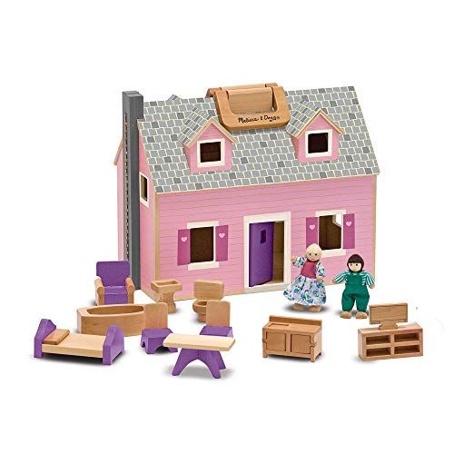  Melissa & Doug Fold & Go Dollhouse Dollhouses & Dolls Play Sets 3+ Gift for Boy or Girl