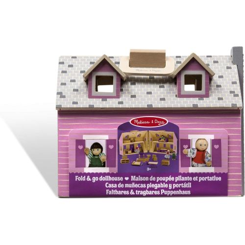  Melissa & Doug Fold & Go Dollhouse Dollhouses & Dolls Play Sets 3+ Gift for Boy or Girl