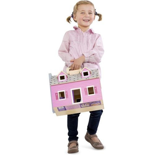  Melissa & Doug Fold & Go Dollhouse Dollhouses & Dolls Play Sets 3+ Gift for Boy or Girl