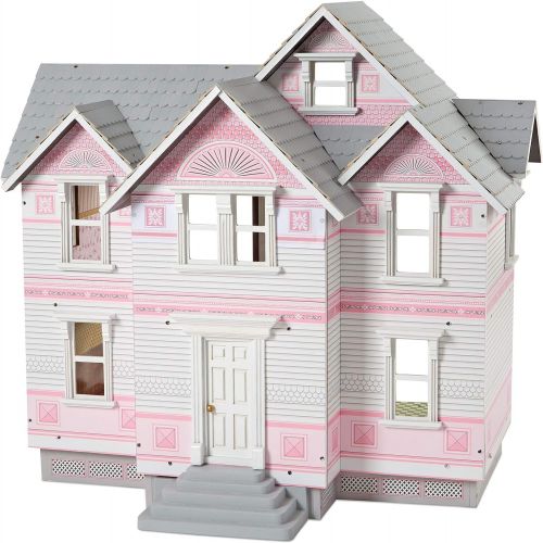  Melissa & Doug Classic Heirloom Victorian Wooden Dollhouse [White]