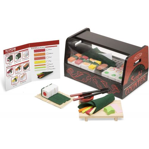  Melissa & Doug Roll, Wrap & Slice Sushi Counter Toy