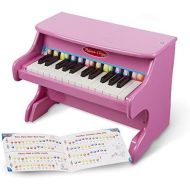 Melissa & Doug Learn-to-Play Pink Piano With 25 Keys and Color-Coded Songbook