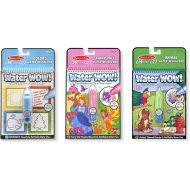 Melissa & Doug On the Go Water Wow! Reusable Water-Reveal Activity Pads, 3-pk, Colors and Shapes, Fairy Tales, Animals