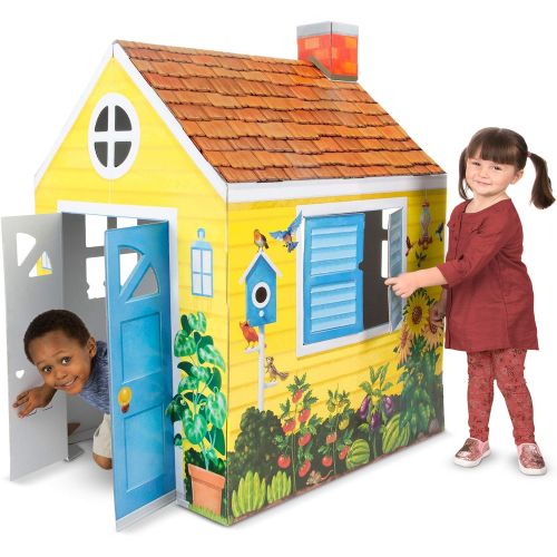  Melissa & Doug Cardboard Structure Cottage Playhouse