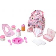 [아마존 핫딜] [아마존핫딜]Melissa & Doug Mine to Love Doll Feeding and Changing Accessories Set (Diaper Bag Set, Baby Food & Bottle Set, Great Gift for Girls and Boys - Best for 3, 4, 5, and 6 Year Olds)