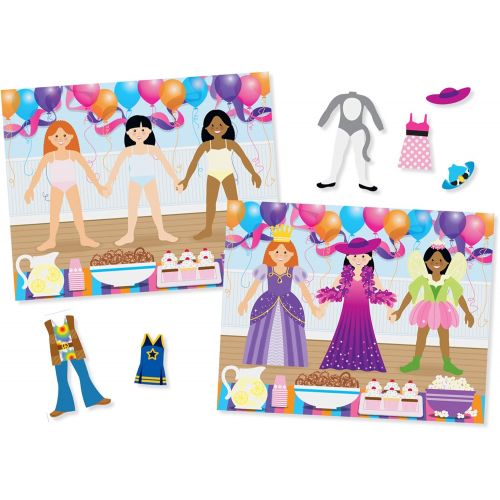  [아마존 핫딜] [아마존핫딜]Melissa & Doug Reusable Sticker Pads Set: Fairies, Princess Castle, Play House, Dress-Up - 680+ Stickers