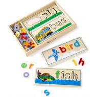 [아마존 핫딜] [아마존핫딜]Melissa & Doug See & Spell Learning Toy (Developmental Toys, Wooden Case, Develops Vocabulary and Spelling Skills, 50+ Wooden Pieces)