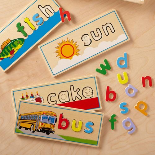  [아마존 핫딜] [아마존핫딜]Melissa & Doug See & Spell Learning Toy (Developmental Toys, Wooden Case, Develops Vocabulary and Spelling Skills, 50+ Wooden Pieces)